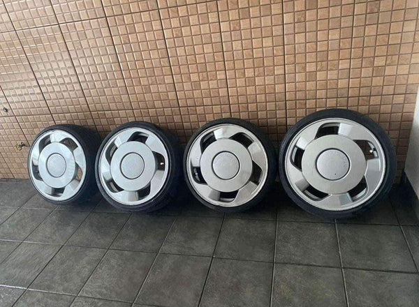 4 Rodas Orbital Gol Aro 15 4x100 (jogo) + Bicos Cor Prata+ pneus